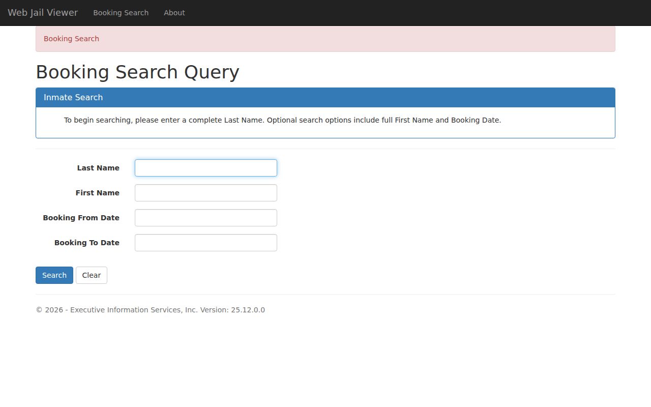 Kent County arrest record booking search fields