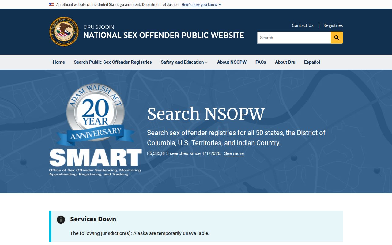 National search supporting a Kent County sex offender check
