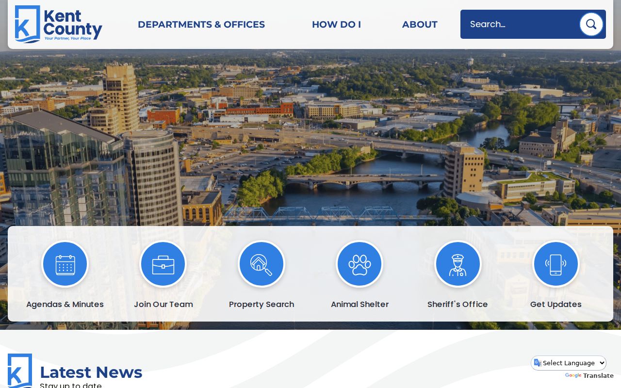 Kent County criminal history official government homepage