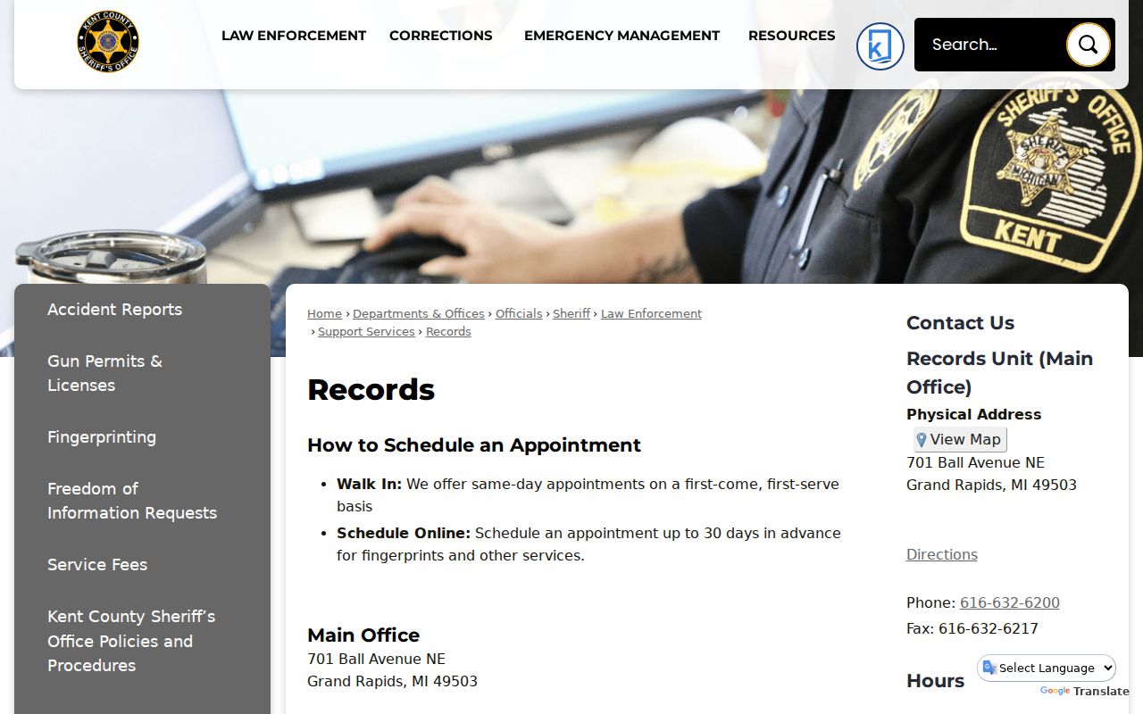 Kent County sheriff's office